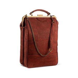 Laflore Paris Bobobark Laptop Backpack Cognac Organic Cork Crossbody NWT